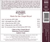 HANDEL: Music for the Chapel Royal - slide-1