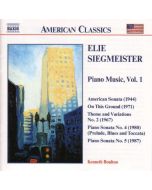 SIEGMEISTER: Piano Music vol. 1