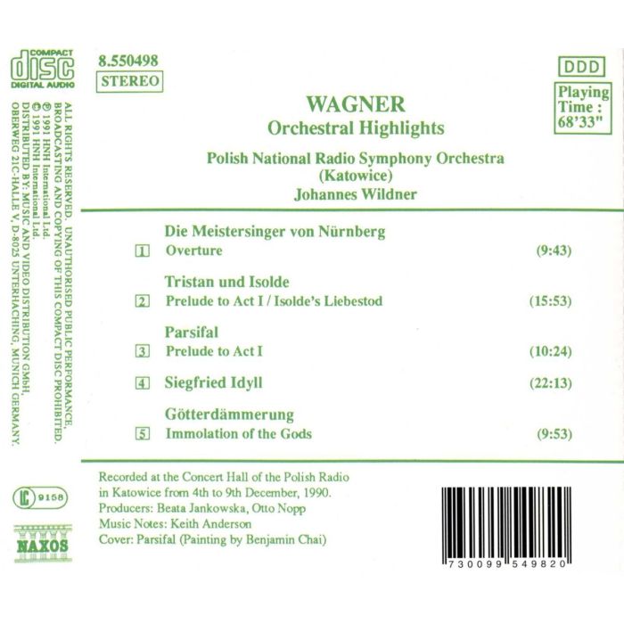 Wagner: Orchestral Highlights from Operas - Tristan, Siegfried, ... - slide-1