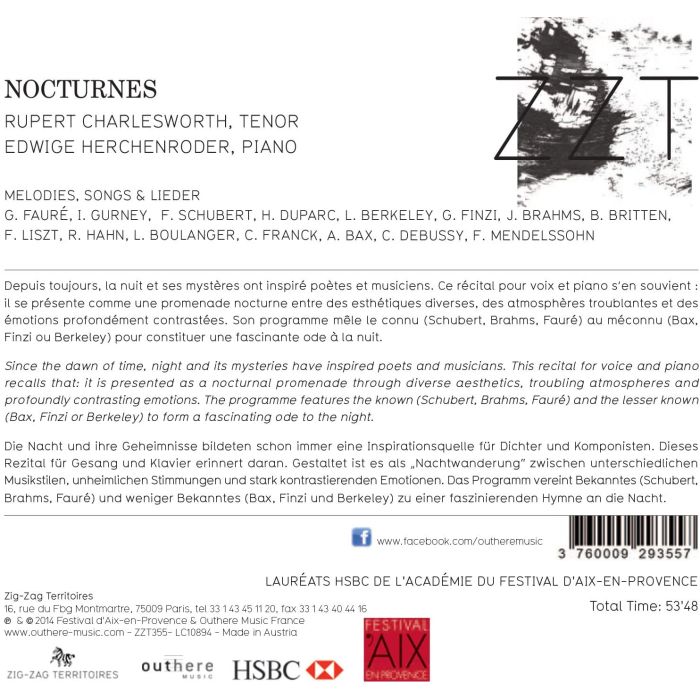 Nocturnes – Faure, Schubert, Duparc, Brahms, Liszt, Britten - slide-1