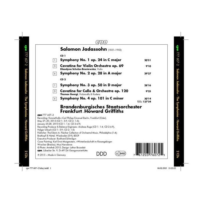 Jadassohn: Symphonies 1 - 4 - slide-1