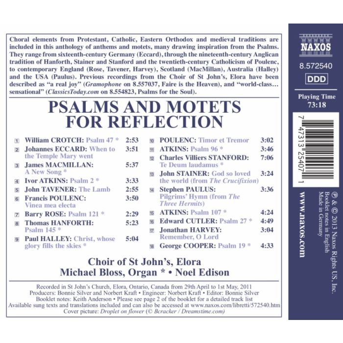 Psalms and Motets for Reflection - Tavener, Stainer, Poulenc, Stanford, ... - slide-1