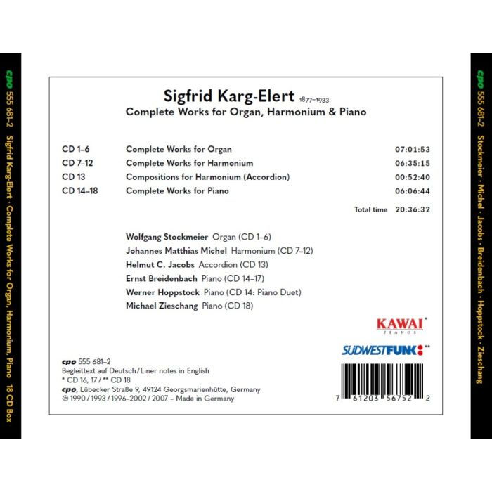 Karg-Elert: Works for Organ, Harmonium & Piano - slide-1