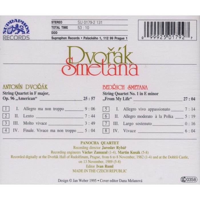 Dvorak: String Quartet No. 12 / Smetana: String Quartet No. 1 - slide-1