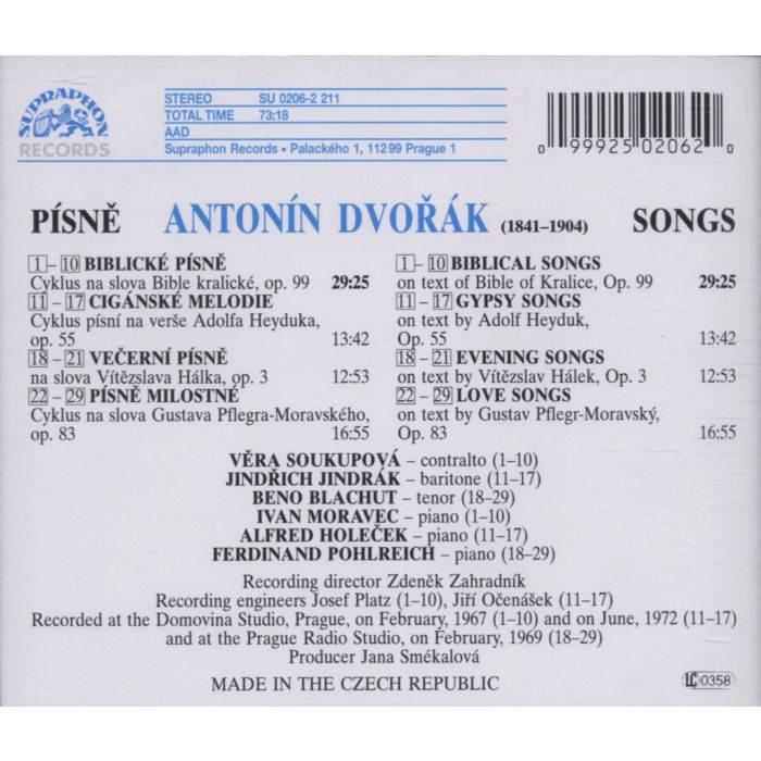 Dvorak: Gypsy Songs, Biblical Songs - slide-1