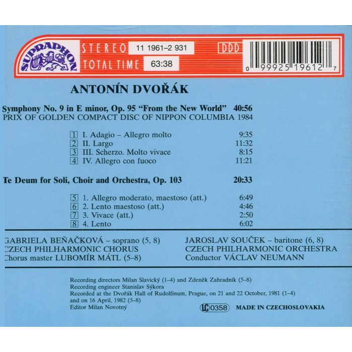 Dvorak: Symphony No. 9 / Neumann - slide-1