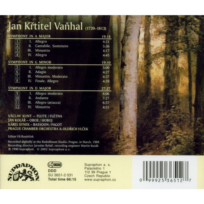 Vaňhal: Symphonies - slide-1