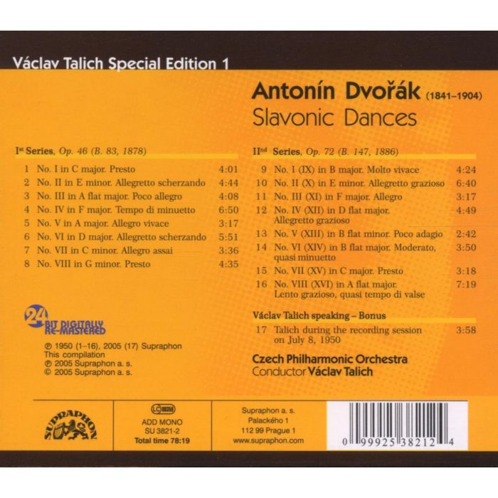 Talich Special Edition 1 - Dvorak: Slavonic Dances - slide-1