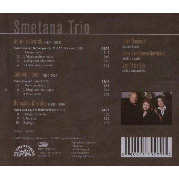 Dvorak / Fibich / Martinů: Piano Trios  - slide-1