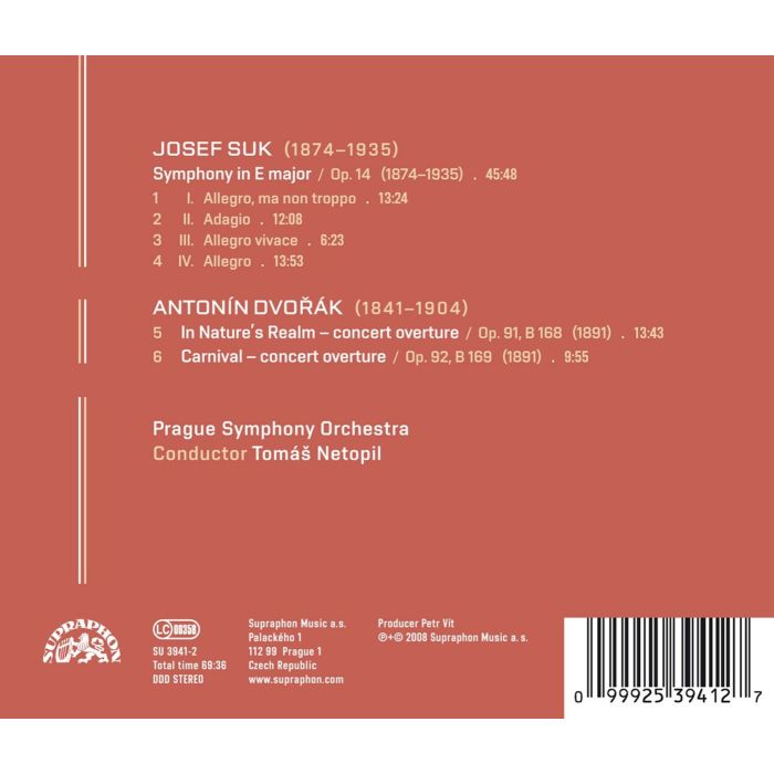 Suk: Symphony, Dvorak: Overtures - slide-1