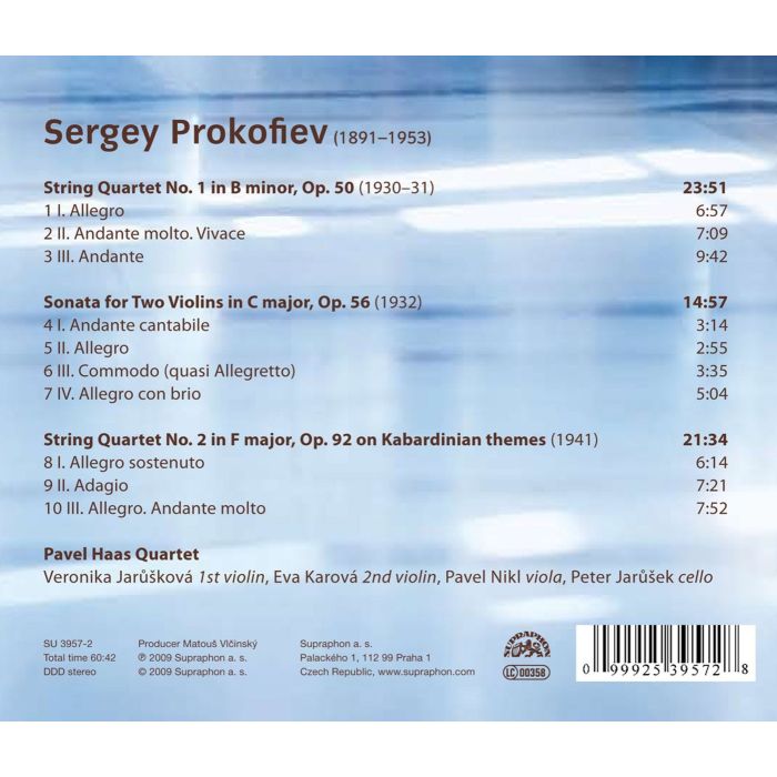 Prokofiev - String Quartets Nos. 1 & 2 - slide-1