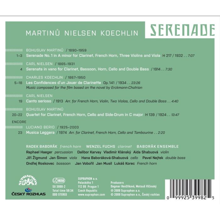 Martinů / Nielsen / Koechlin: Serenade - slide-1