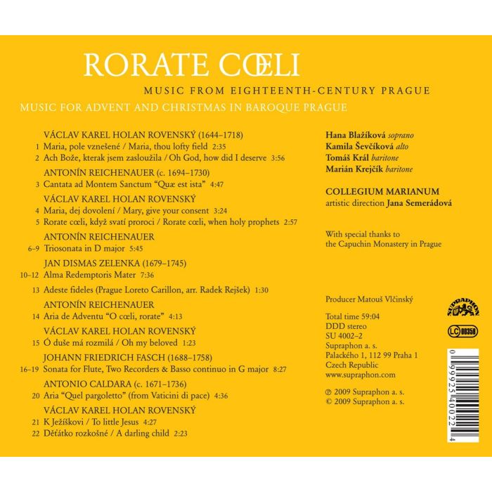 Rorate Coeli: Advent and Christmas in Baroque Prague - slide-1