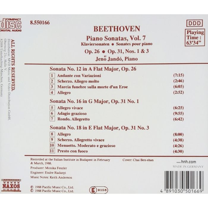 Beethoven: Piano Sonatas Vol. 7 / 8.550166 - slide-1