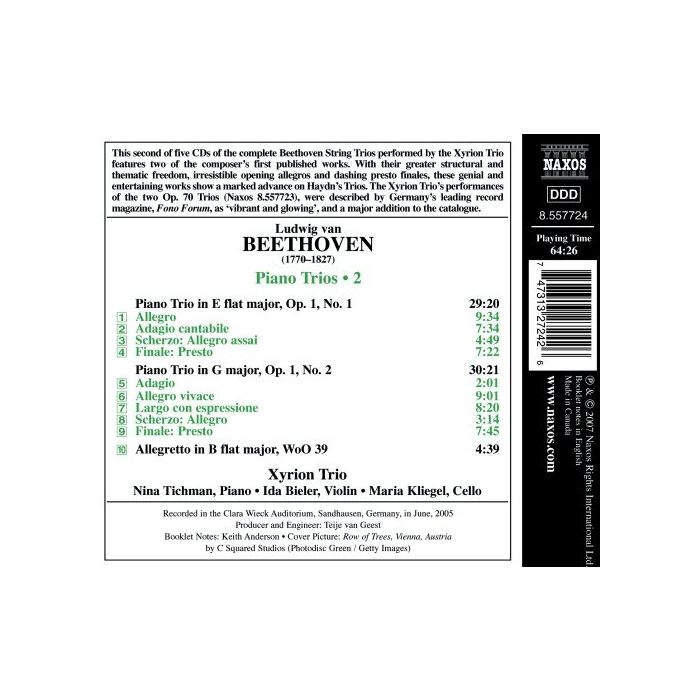 Beethoven Ludwig van - Piano Trios Vol. 2 - slide-1
