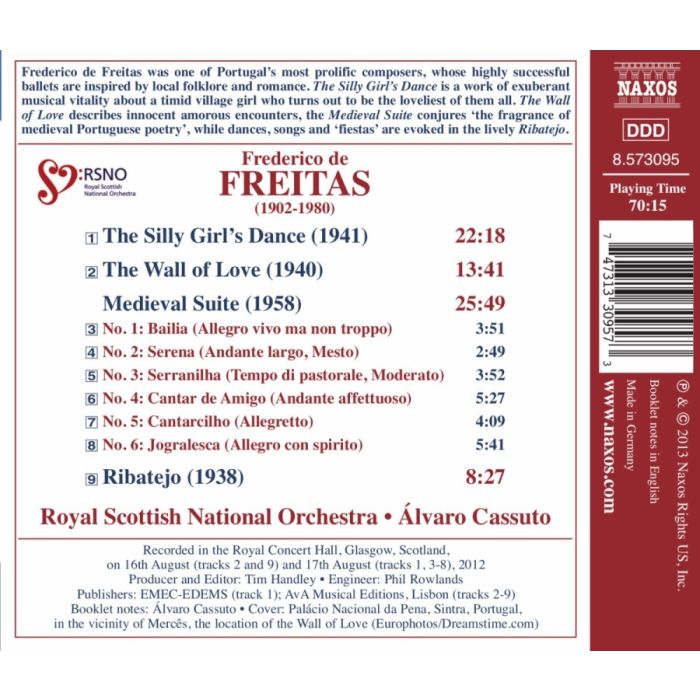 Freitas: The Silly Girl´s Dance, The Wall of Love, Medieval Suite - slide-1