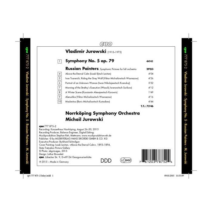 Jurowski: Symphony No. 5; Symphonic Pictures 