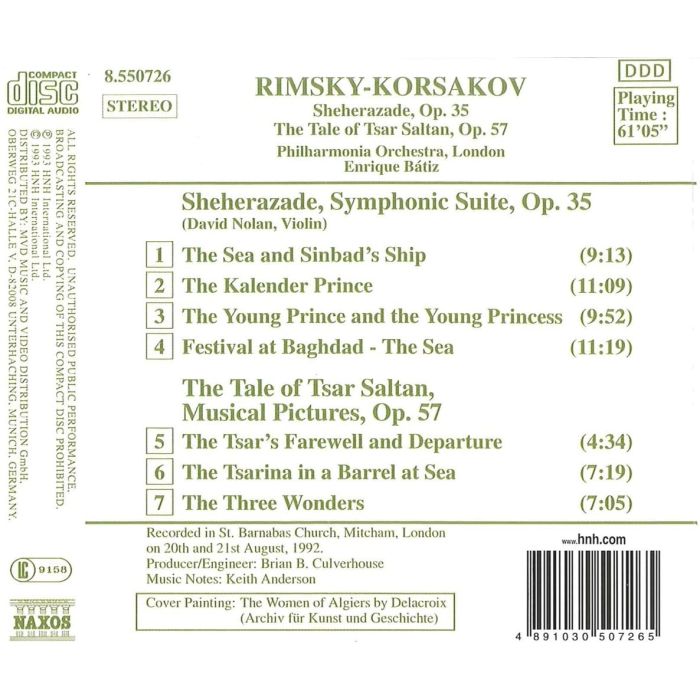 Rimsky-Korsakov; Scheherazade; Tsar Saltan - slide-1