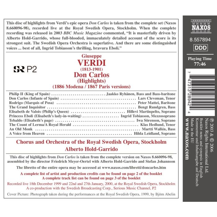 Verdi: Don Carlos (Highlights) - slide-1