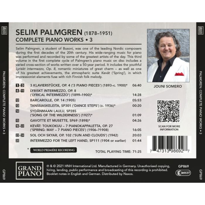 Palmgren: Complete Piano Works Vol. 3 - slide-1