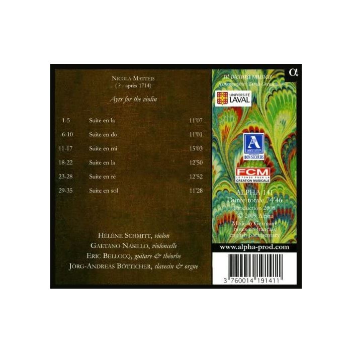 WYCOFANY Matteis: Ayrs for the violin - slide-1