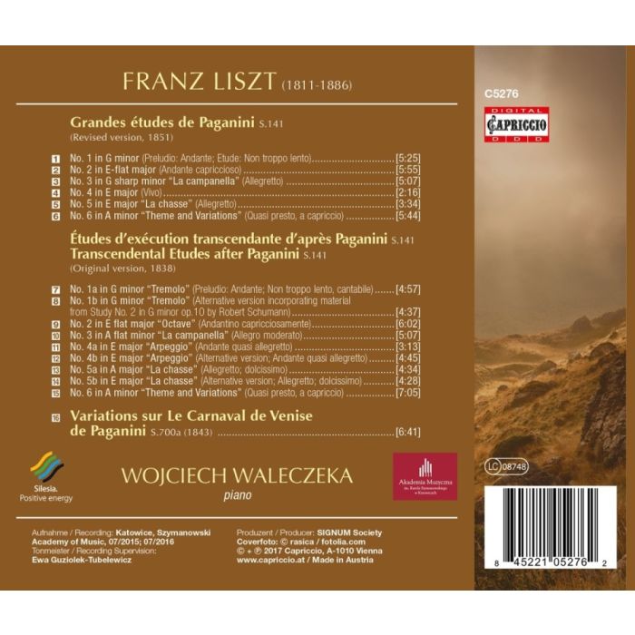 Liszt: Grandes Etudes de Paganini, Transcendental Etudes - slide-1