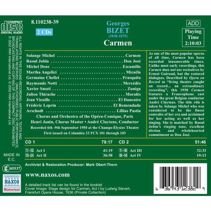 BIZET: Carmen ( 1950 ) - slide-1