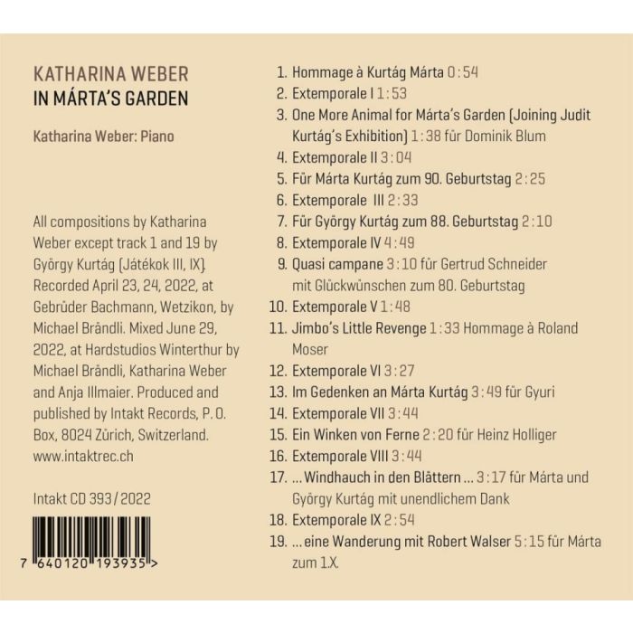 Katharina Weber: In Marta's Garden - slide-1