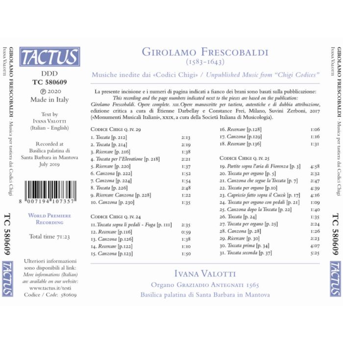 Frescobaldi: Unpublished Music from “Chigi Codices” - slide-1
