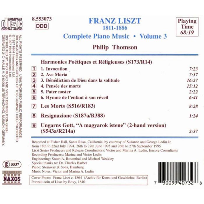 LISZT: Piano Music vol. 3 - slide-1