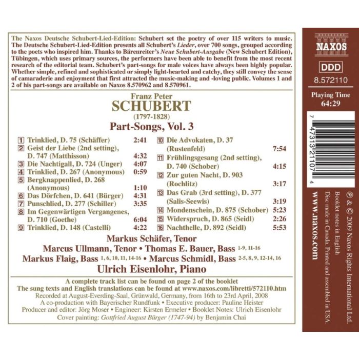 Deutsche Schubert-Lied-Edition 34 – Part-Songs (pieśni wielogłosowe) Vol. 3 - slide-1