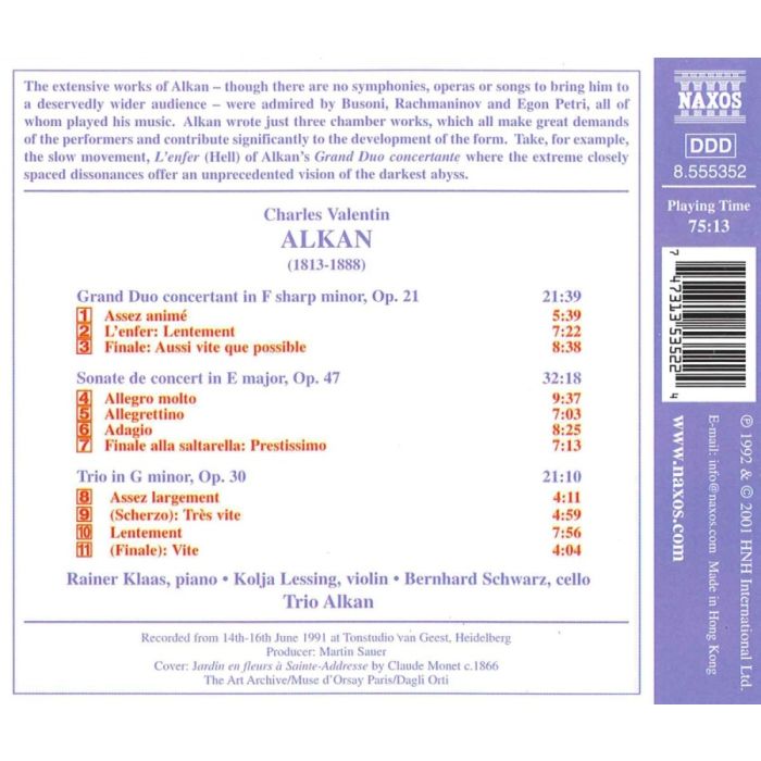 ALKAN: Grand Duo Concertant; Sonate de Concert; Piano Trio - slide-1