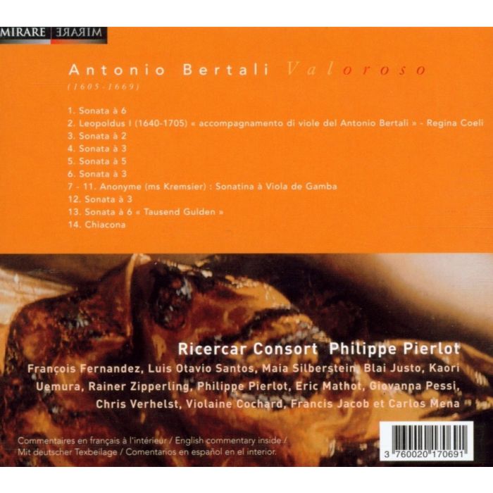 Bertali: Valoroso, Sonatas, Chaconne - slide-1