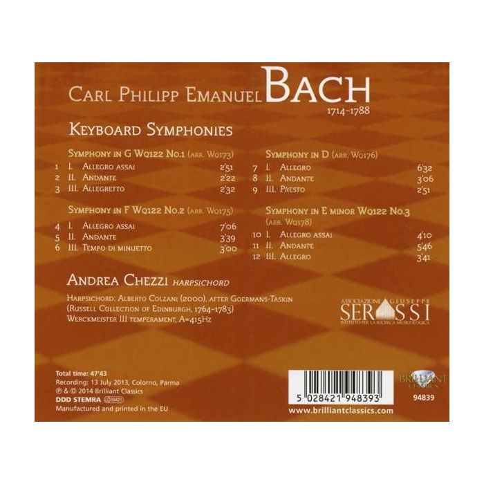 C.P.E. Bach: Keyboard Symphonies - slide-1