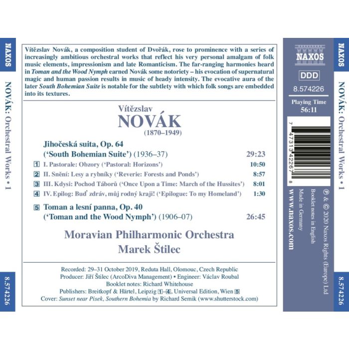 Novak: Orchestral Works Vol. 1 - slide-1