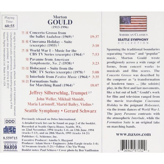 Gould: Concerto Grosso from Audubon, Formations, Cinerama Holiday - slide-1