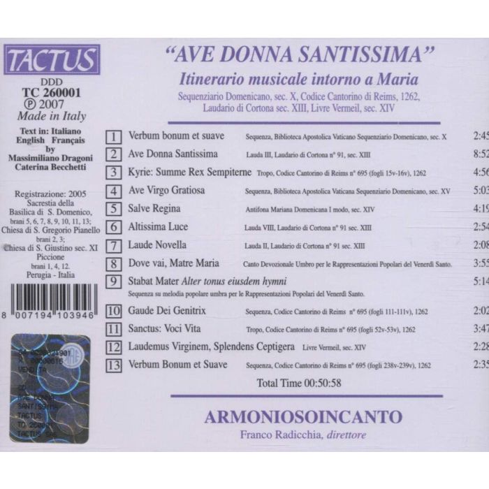 Ave donna santissima - slide-1