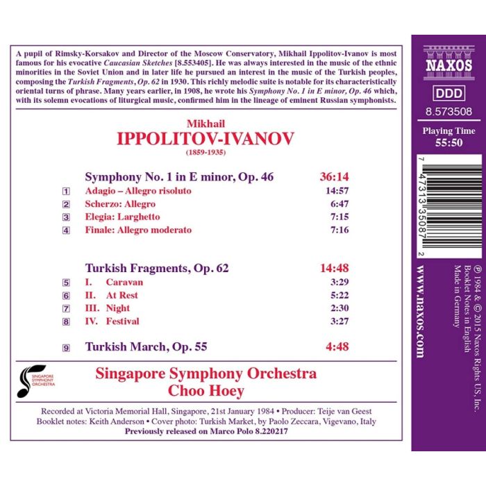 Ippolitov-Ivanov: Symphony No. 1 Turkish Fragments ,Turkish March - slide-1