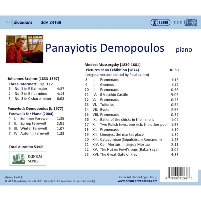 Brahms; Demopoulos; Mussorgsky - slide-1