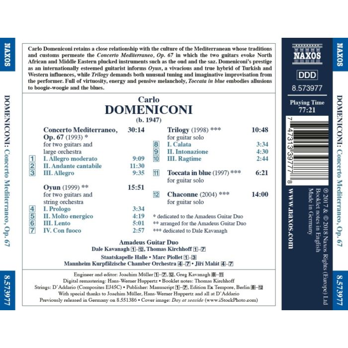 Domeniconi: Concerto Mediterraneo; Chaconne - slide-1