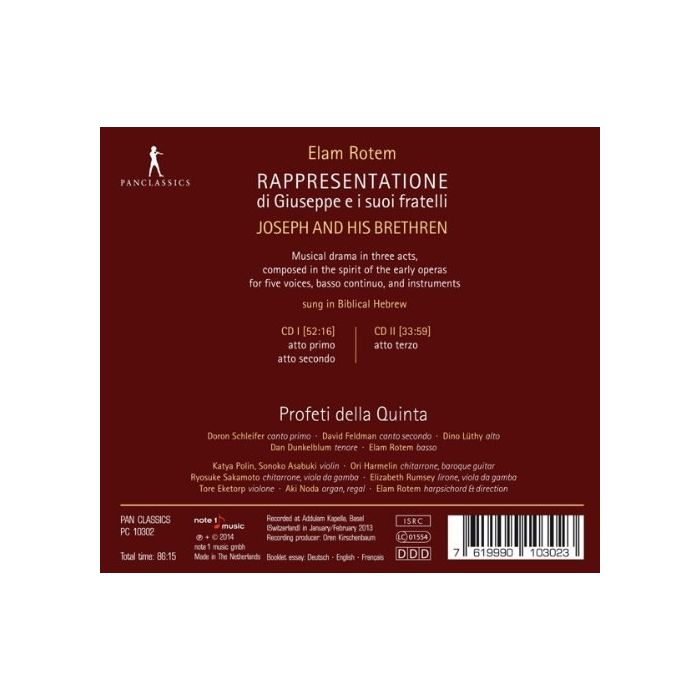 Rotem: Rappresentatione di Giuseppe e i suoi fratelli - Joseph and his brethren - slide-1