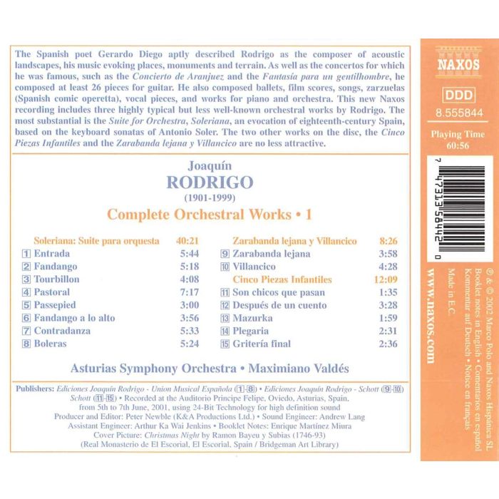 RODRIGO: Complete Orchestral Works 1 - slide-1