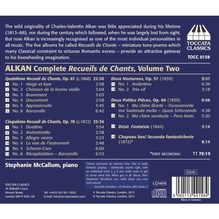 Alkan: Complete Recueils de Chants Vol. 2 - slide-1