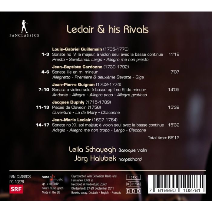 Leclair & his Rivals - Guillemain, Cardonne, Guignon, Duphly - slide-1