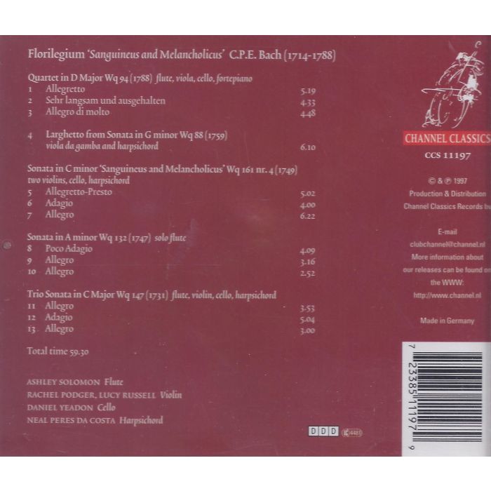 Bach C.P.E.: Sonatas - slide-1