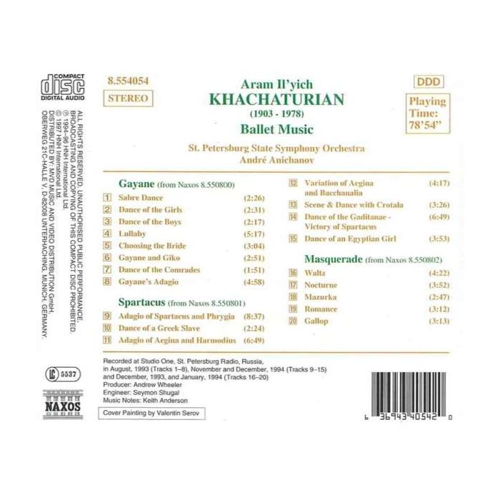 KHACHATURIAN: Ballet Music - slide-1