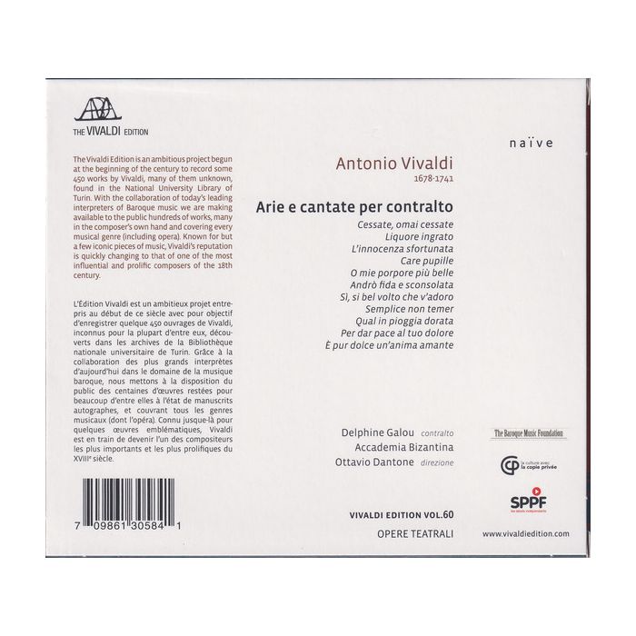 Vivaldi: Arie e cantate per contralto - slide-1