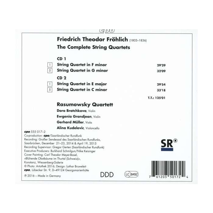 Fröhlich: Complete String Quartets - slide-1
