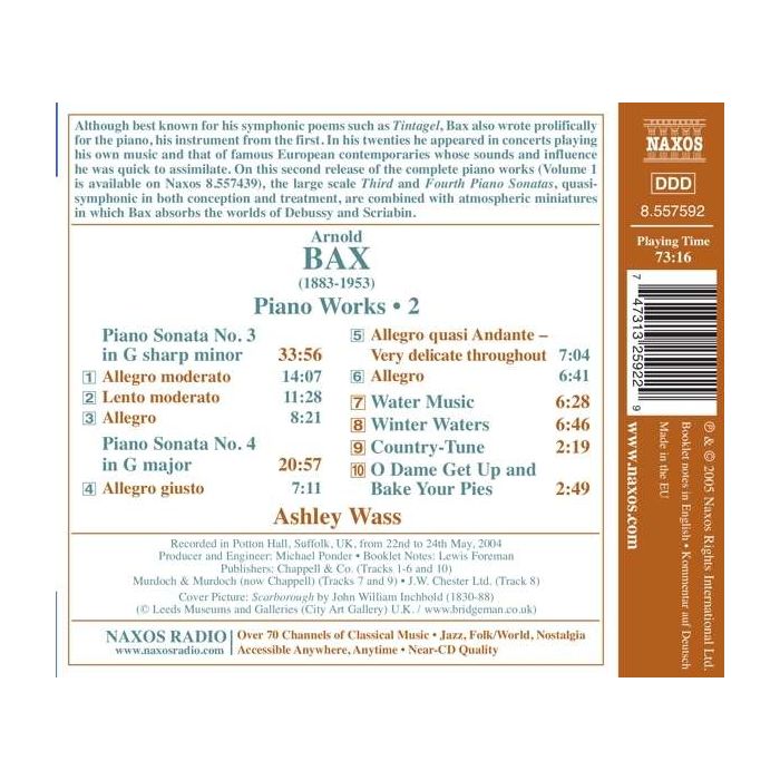 BAX: Piano Works, Vol. 2 - slide-1