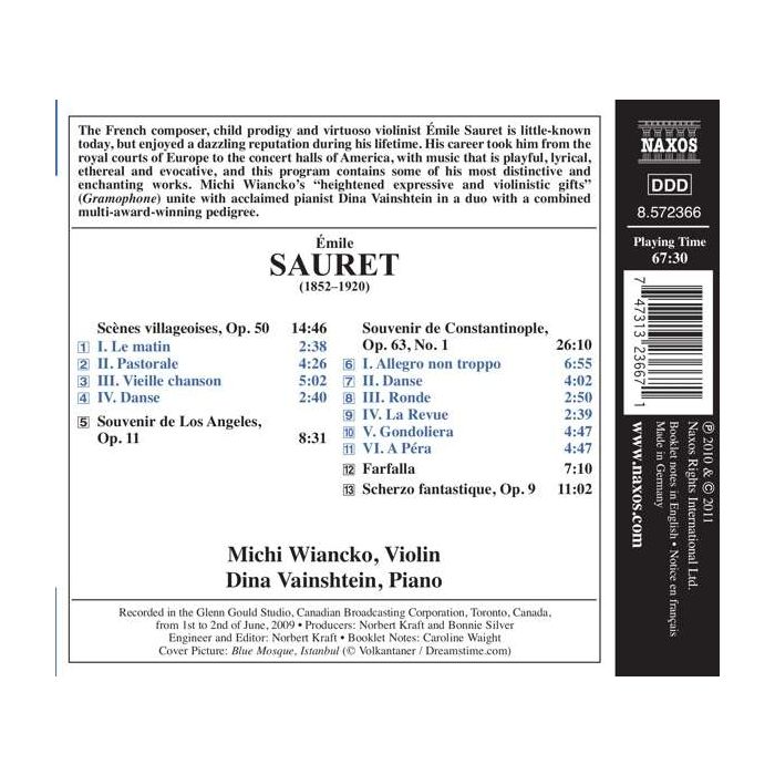 SAURET: Music for Violin & Piano - slide-1
